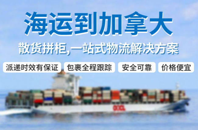 20/40集装箱海运加拿大，双清专线