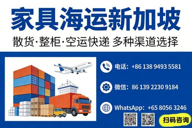 Furniture shipping to Singapore