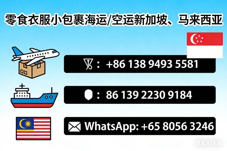 Snacks and clothes shipped to Singapore by sea and air